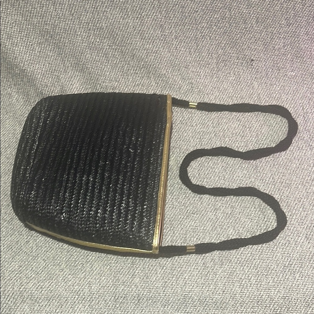 Worthington Black and Gold Geometric Shoulder Bag - Picture 6 of 14